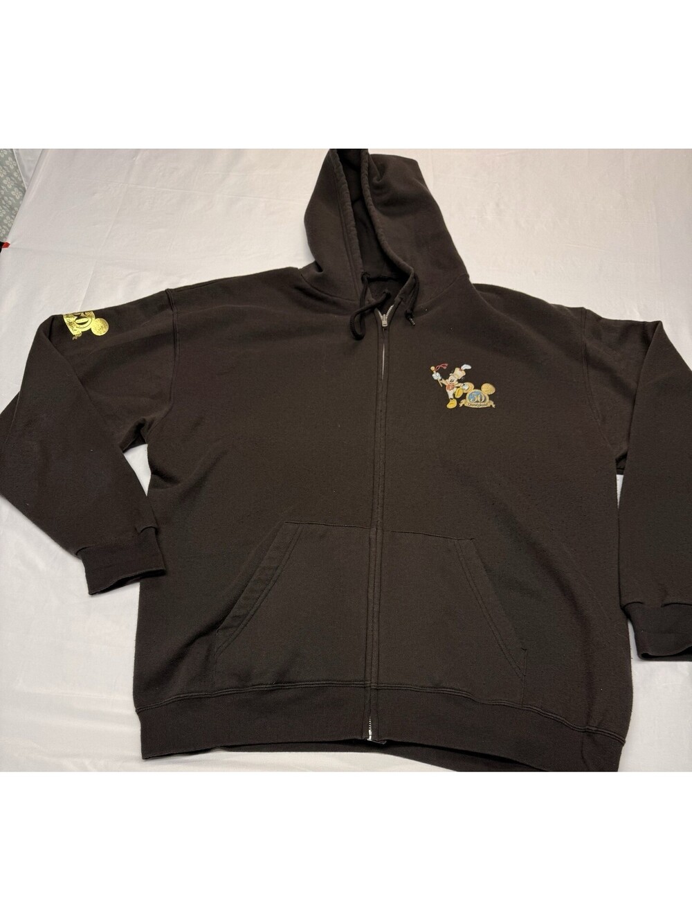 Disneyland 50th Anniversary Zip-Up Hoodie with Character Graphics
